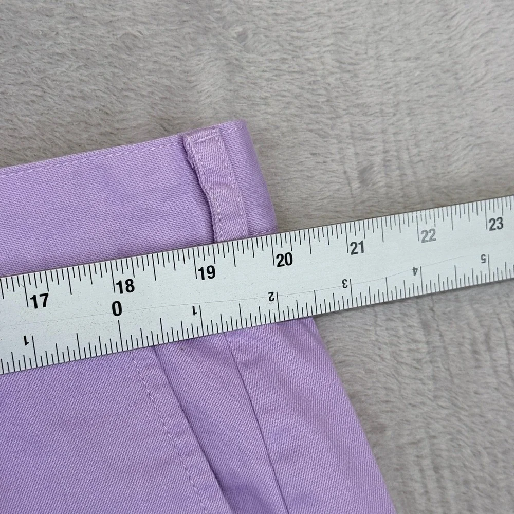 Brooks Brothers Chino Shorts Mens 40 Purple Lavender Cotton‎ Twill Flat Front
